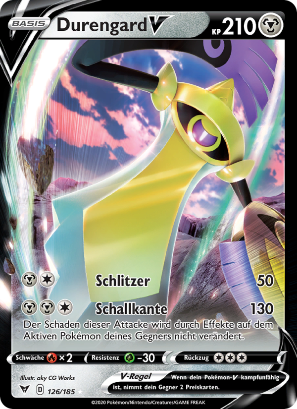 Durengard V 126 — Vivid Voltage (German Pokémon TCG card)