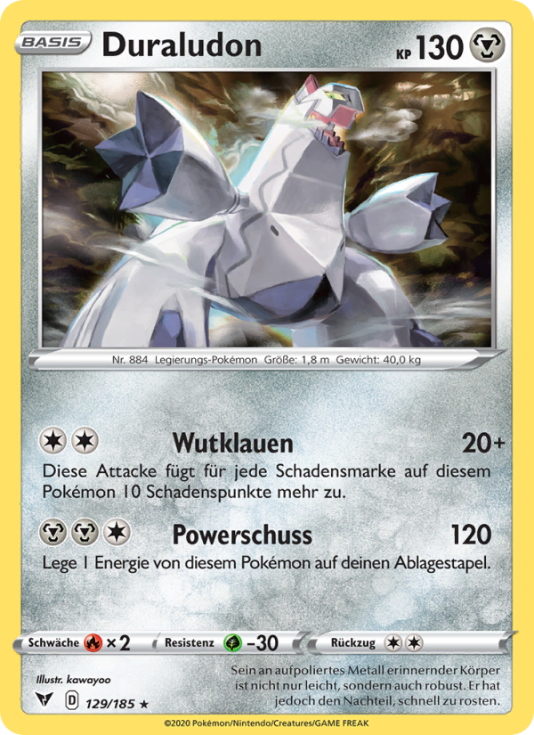 Duraludon 129 — Vivid Voltage (German Pokémon TCG card)
