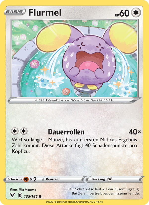 Flurmel 135 — Vivid Voltage (German Pokémon TCG card)