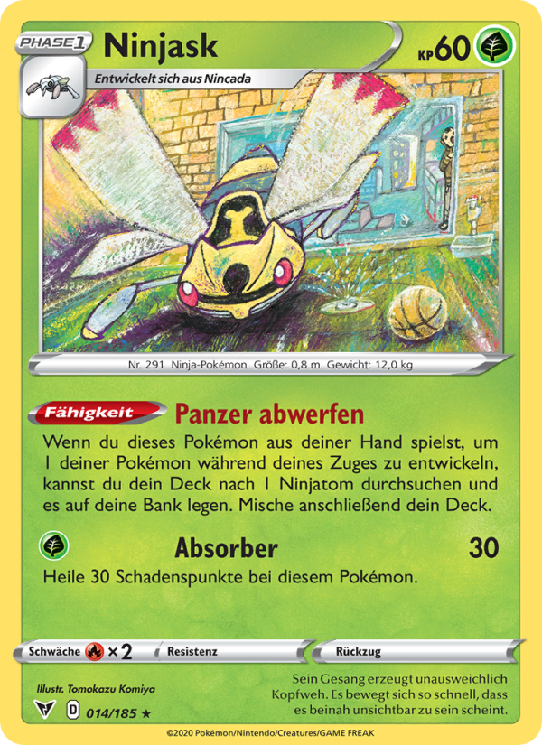 Ninjask 14 — Vivid Voltage (German Pokémon TCG card)