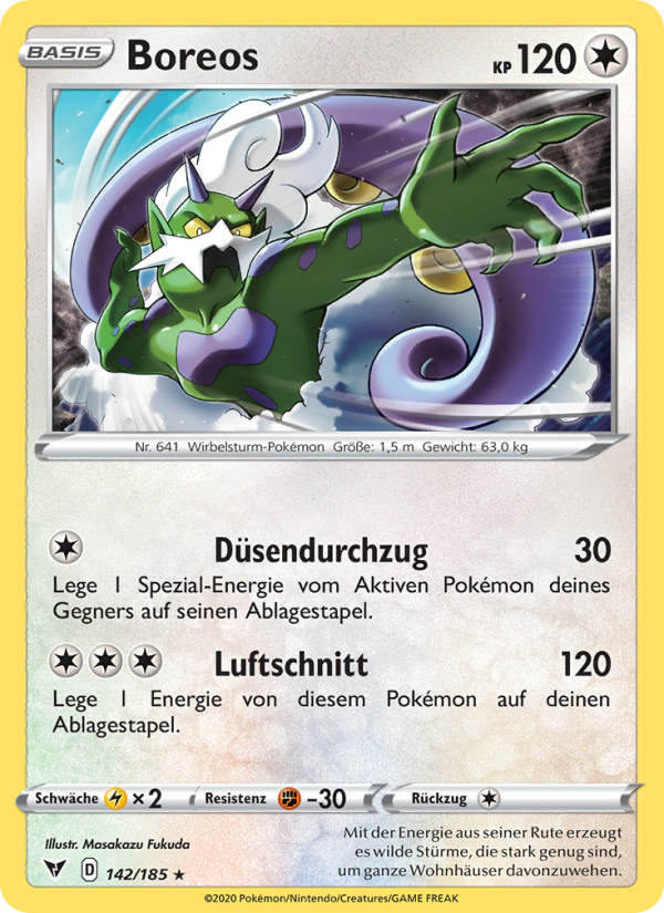 Boreos 142 — Vivid Voltage (German Pokémon TCG card)