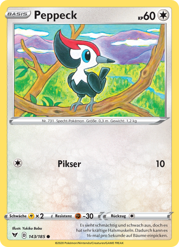 Peppeck 143 — Vivid Voltage (German Pokémon TCG card)