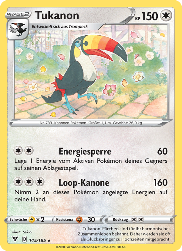 Tukanon 145 — Vivid Voltage (German Pokémon TCG card)