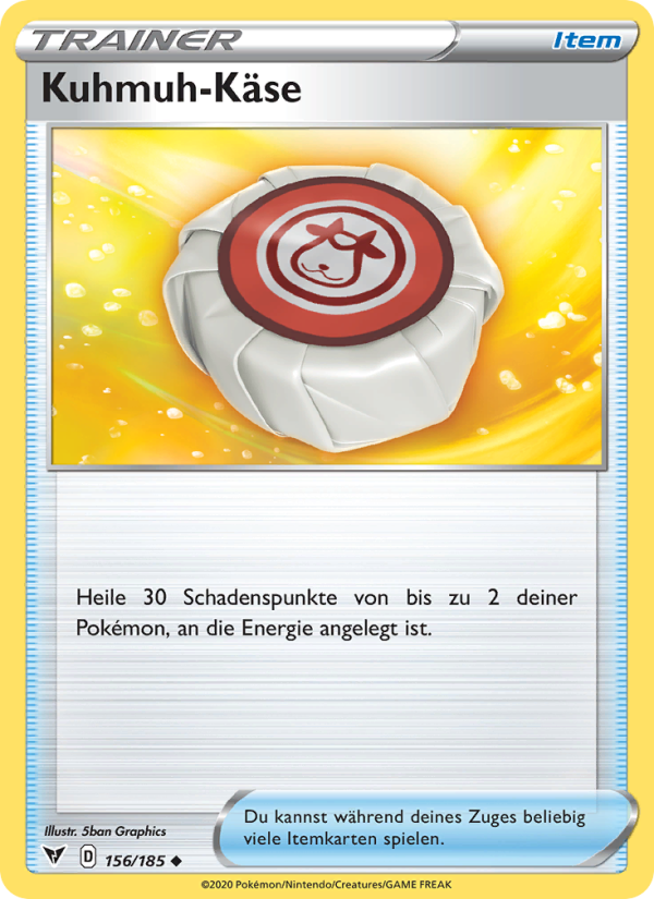 Kuhmuh-Käse 156 — Vivid Voltage (German Pokémon TCG card)