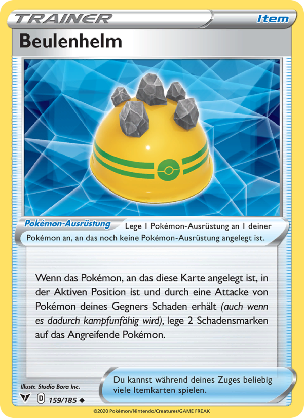Beulenhelm 159 — Vivid Voltage (German Pokémon TCG card)