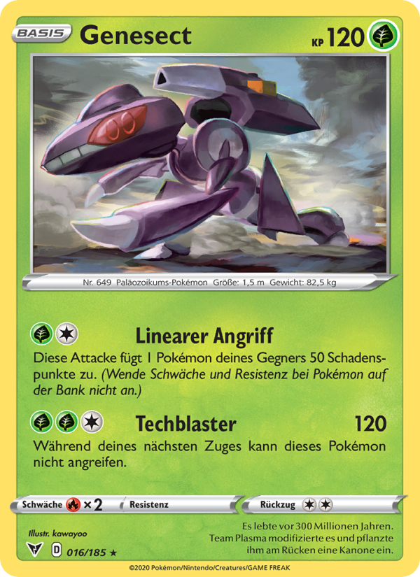 Genesect 16 — Vivid Voltage (German Pokémon TCG card)