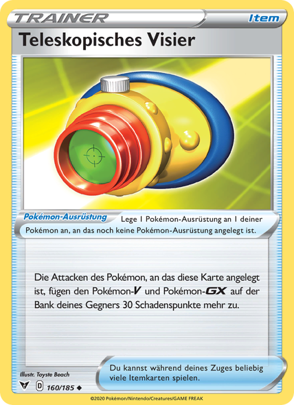 Teleskopisches Visier 160 — Vivid Voltage (German Pokémon TCG card)