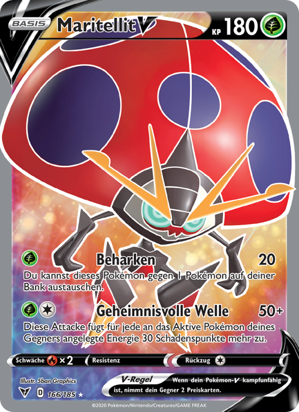 Maritellit V 166 — Vivid Voltage (German Pokémon TCG card)