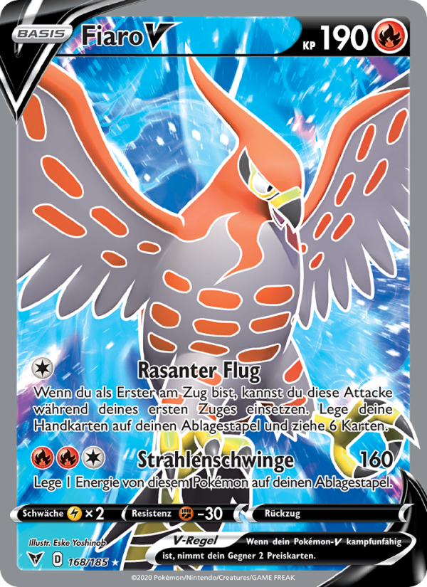 Fiaro V 168 — Vivid Voltage (German Pokémon TCG card)