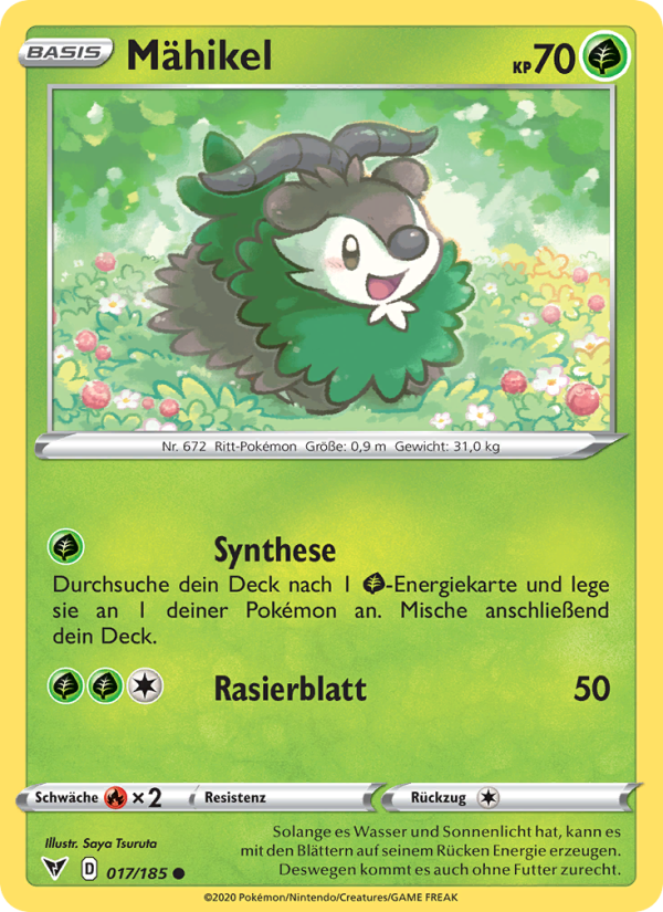 Mähikel 17 — Vivid Voltage (German Pokémon TCG card)