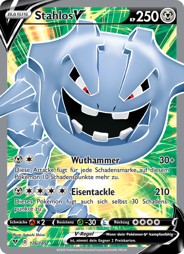 Stahlos V 176 — Vivid Voltage (German Pokémon TCG card)