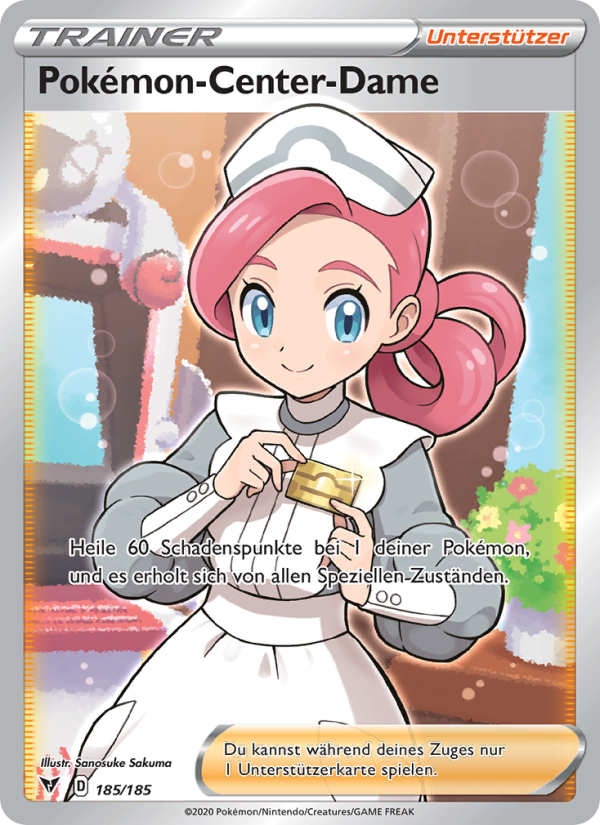 Pokémon-Center-Dame 185 — Vivid Voltage (German Pokémon TCG card)