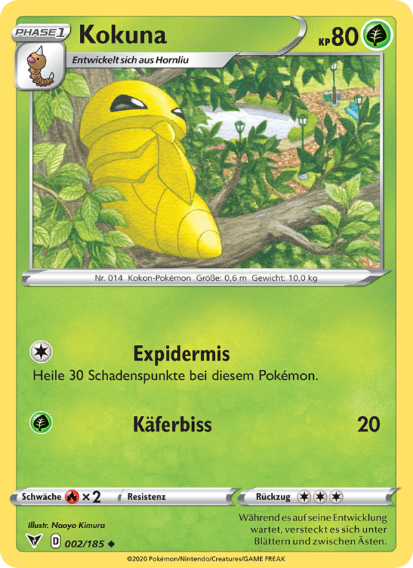 Kokuna 2 — Vivid Voltage (German Pokémon TCG card)