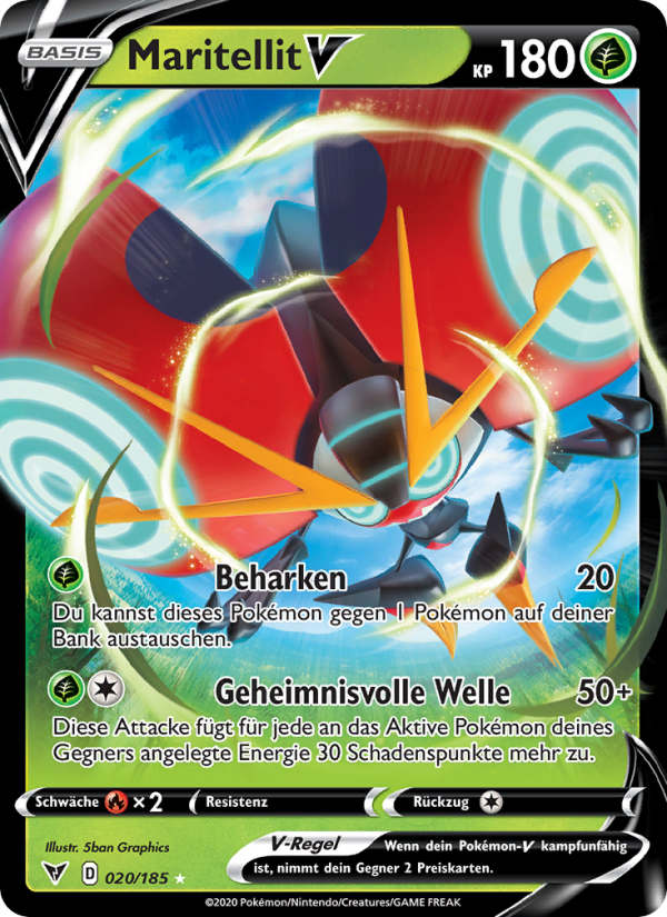 Maritellit V 20 — Vivid Voltage (German Pokémon TCG card)