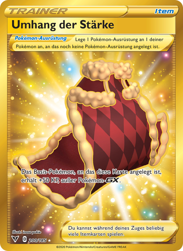 Umhang der Stärke 200 — Vivid Voltage (German Pokémon TCG card)