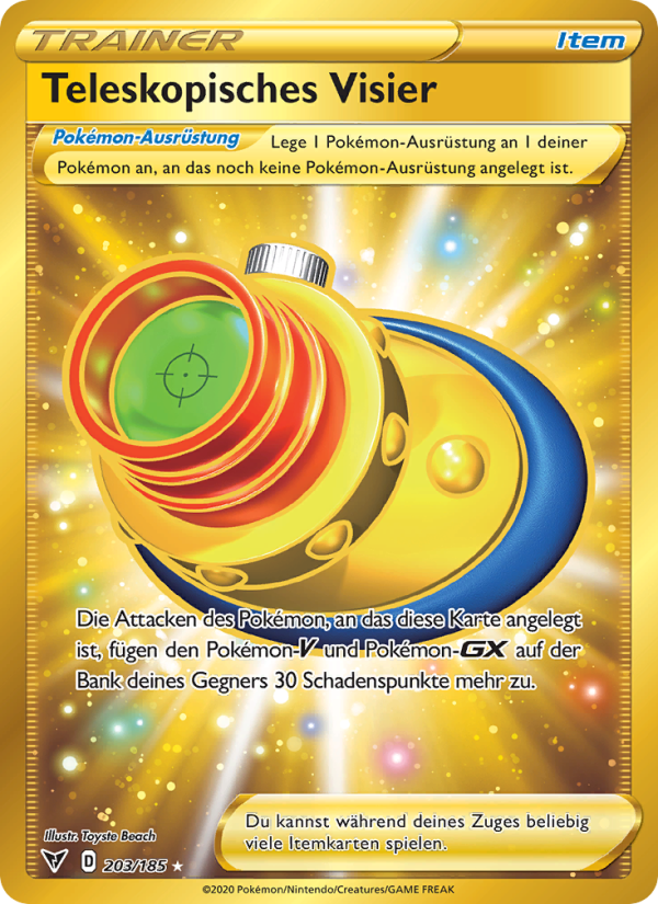 Teleskopisches Visier 203 — Vivid Voltage (German Pokémon TCG card)