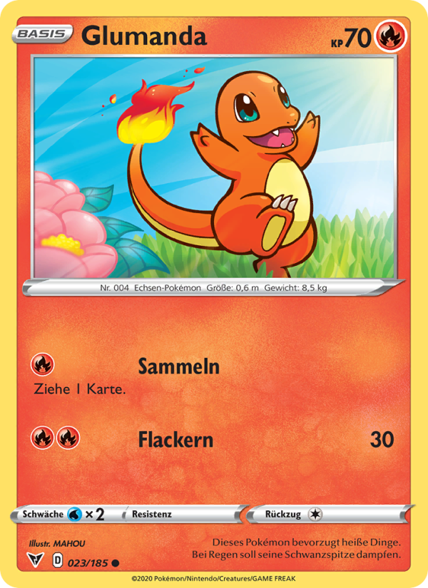 Glumanda 23 — Vivid Voltage (German Pokémon TCG card)