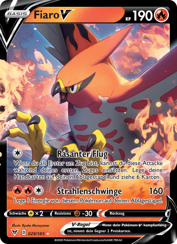 Fiaro V 29 — Vivid Voltage (German Pokémon TCG card)