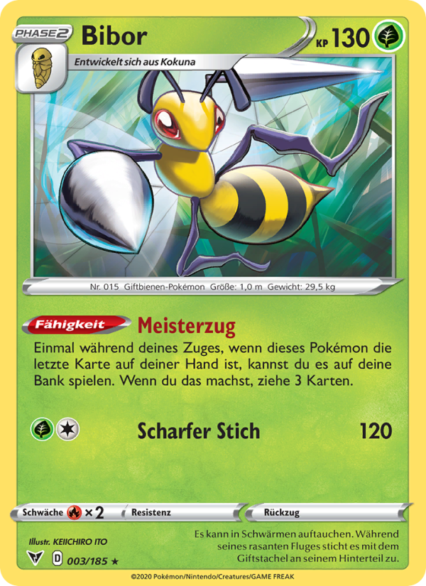 Bibor 3 — Vivid Voltage (German Pokémon TCG card)
