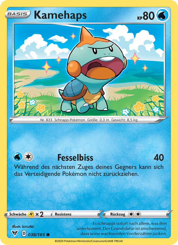 Kamehaps 38 — Vivid Voltage (German Pokémon TCG card)