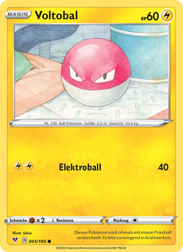 Voltobal 45 — Vivid Voltage (German Pokémon TCG card)
