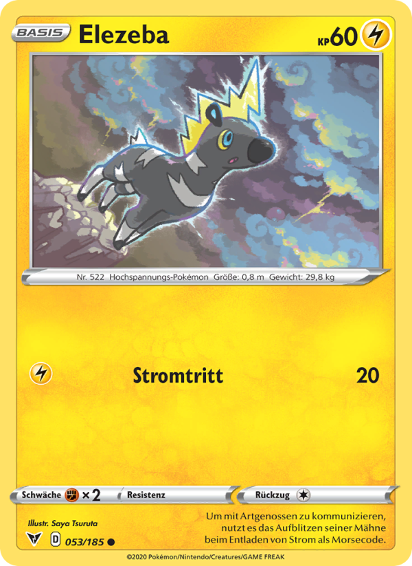 Elezeba 53 — Vivid Voltage (German Pokémon TCG card)