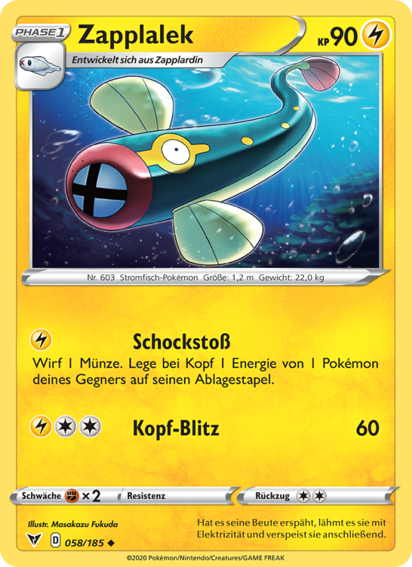 Zapplalek 58 — Vivid Voltage (German Pokémon TCG card)