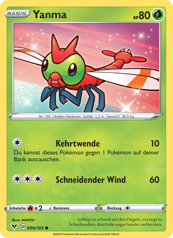 Yanma 6 — Vivid Voltage (German Pokémon TCG card)