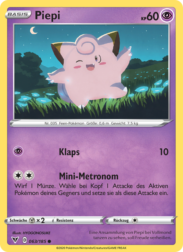 Piepi 63 — Vivid Voltage (German Pokémon TCG card)