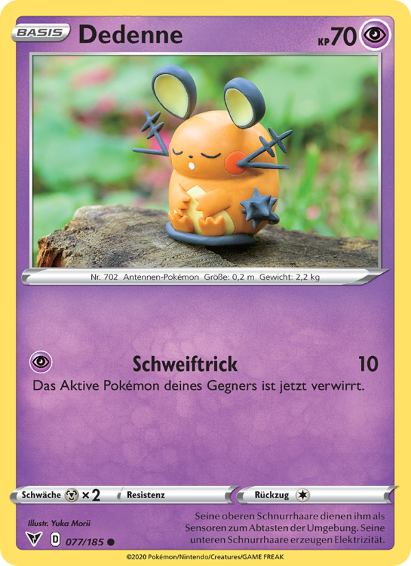 Dedenne 77 — Vivid Voltage (German Pokémon TCG card)