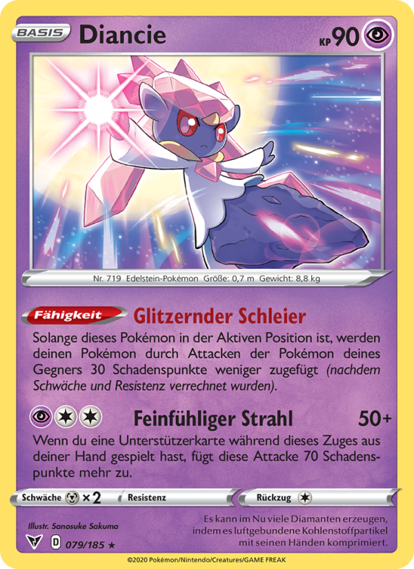 Diancie 79 — Vivid Voltage (German Pokémon TCG card)
