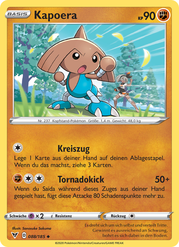 Kapoera 88 — Vivid Voltage (German Pokémon TCG card)