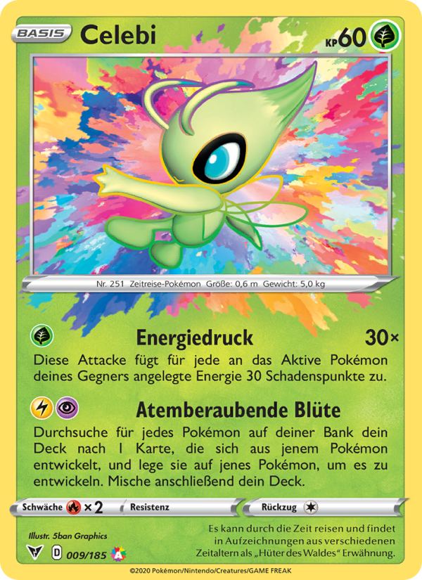 Celebi 9 — Vivid Voltage (German Pokémon TCG card)