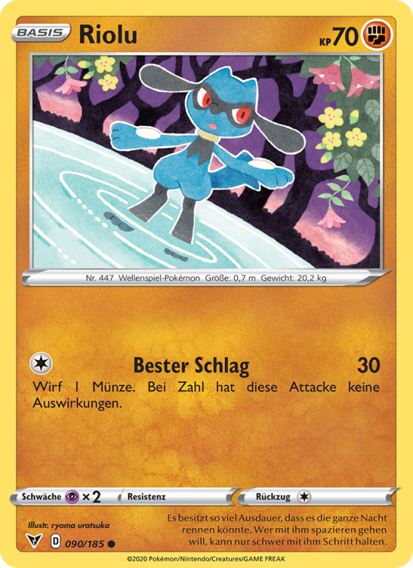 Riolu 90 — Vivid Voltage (German Pokémon TCG card)