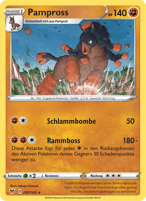 Pampross 97 — Vivid Voltage (German Pokémon TCG card)