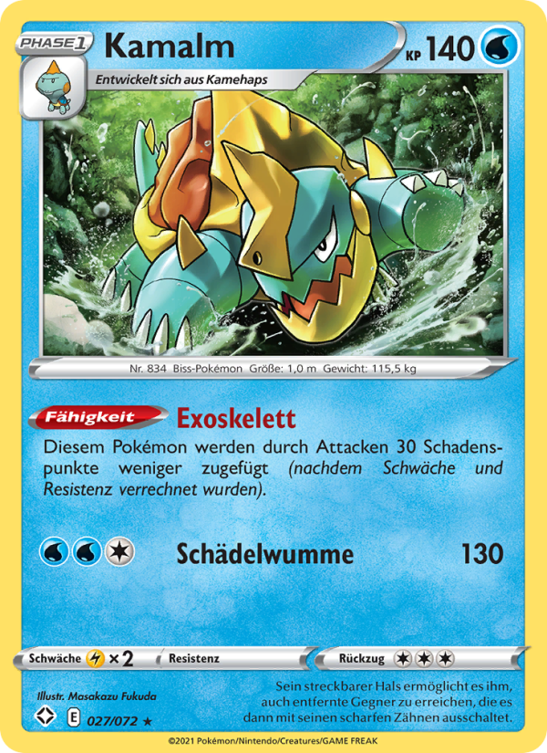 Kamalm 27 — Glänzendes Schicksal (German Pokémon TCG card)