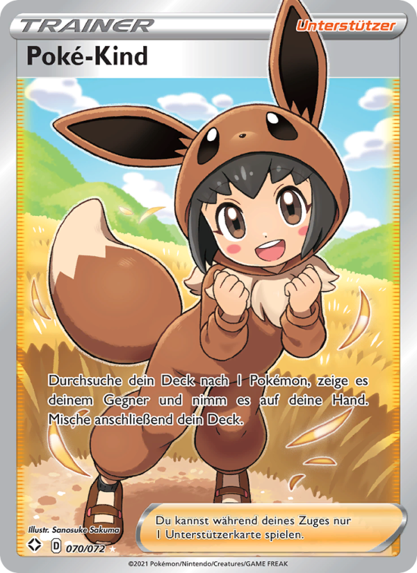 Poké-Kind 70 — Glänzendes Schicksal (German Pokémon TCG card)