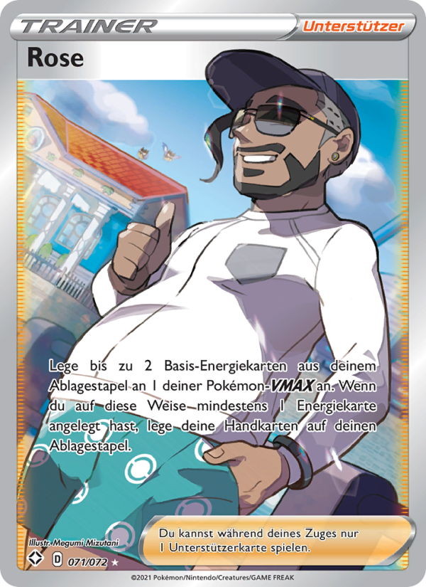 Rose 71 — Glänzendes Schicksal (German Pokémon TCG card)