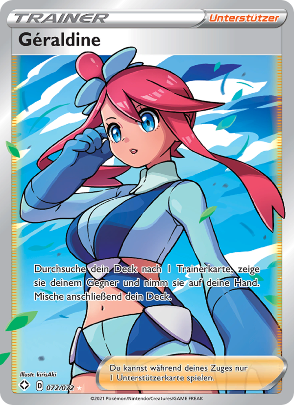Géraldine 72 — Glänzendes Schicksal (German Pokémon TCG card)