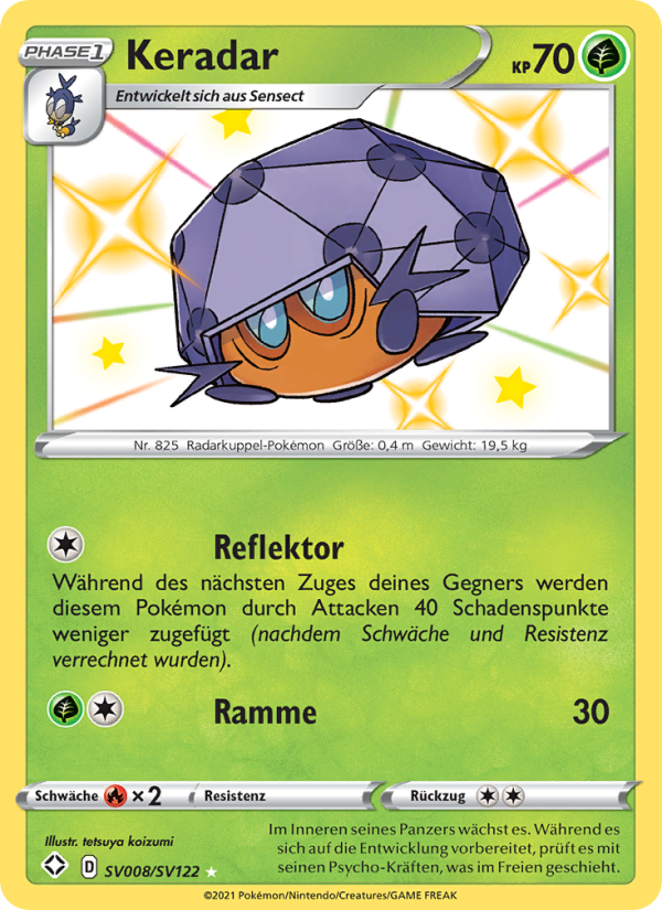 Keradar SV008 — Glänzendes Schicksal (German Pokémon TCG card)