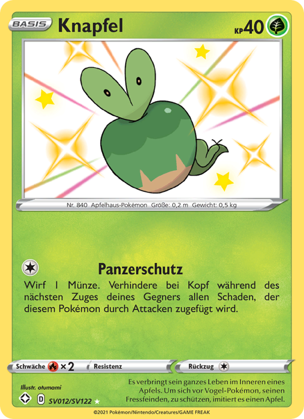 Knapfel SV012 — Glänzendes Schicksal (German Pokémon TCG card)
