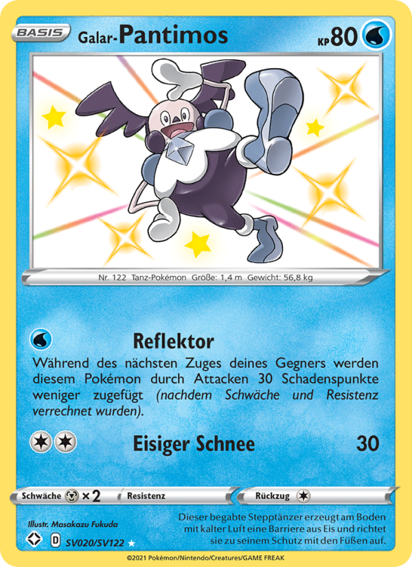 Galar-Pantimos SV020 — Glänzendes Schicksal (German Pokémon TCG card)