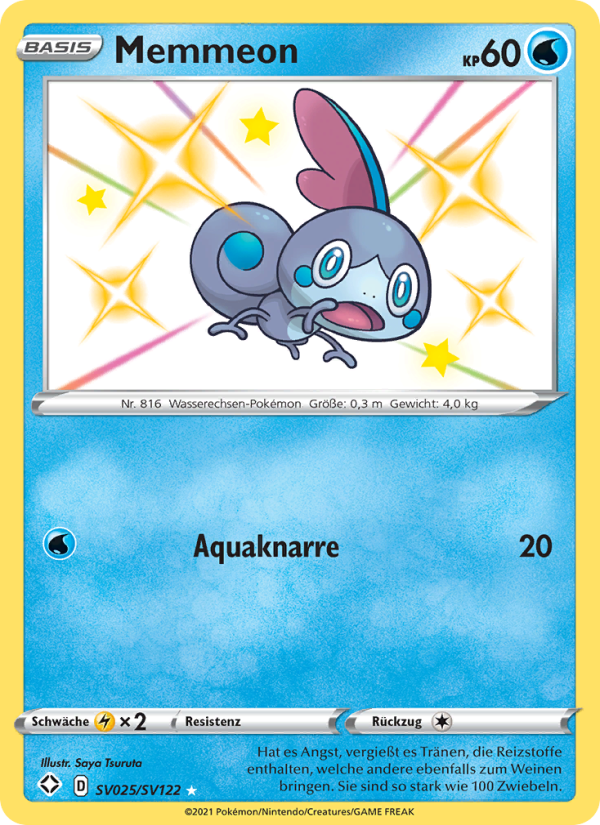 Memmeon SV025 — Glänzendes Schicksal (German Pokémon TCG card)