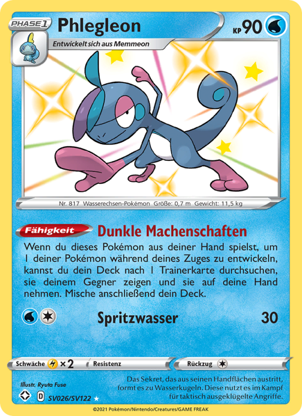 Phlegleon SV026 — Glänzendes Schicksal (German Pokémon TCG card)