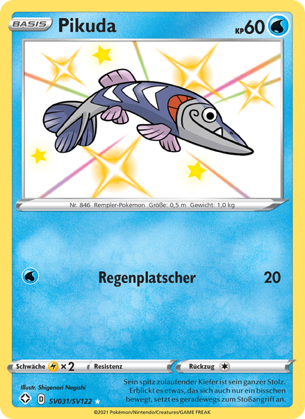 Pikuda SV031 — Glänzendes Schicksal (German Pokémon TCG card)
