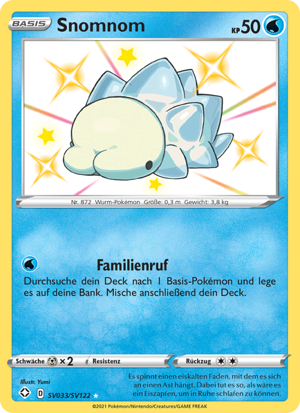Snomnom SV033 — Glänzendes Schicksal (German Pokémon TCG card)