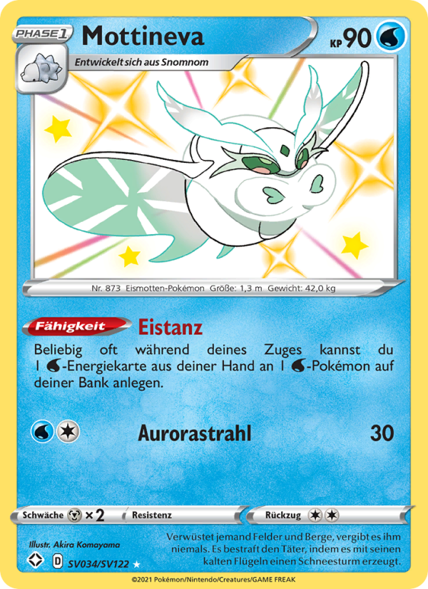 Mottineva SV034 — Glänzendes Schicksal (German Pokémon TCG card)