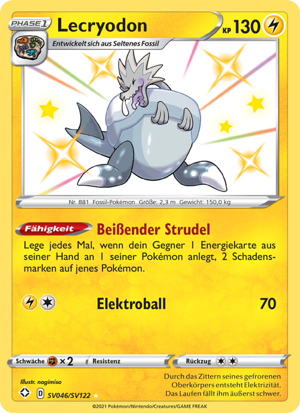 Lecryodon SV046 — Glänzendes Schicksal (German Pokémon TCG card)