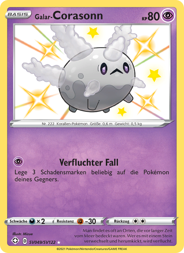 Galar-Corasonn SV049 — Glänzendes Schicksal (German Pokémon TCG card)