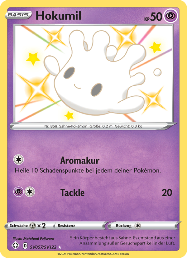Hokumil SV057 — Glänzendes Schicksal (German Pokémon TCG card)